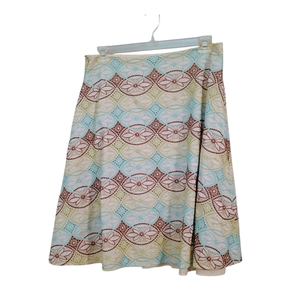 Josephine Chaus Embroidered Floral Full Midi Skirt 100% Cotton Size 14 - Picture 2 of 6